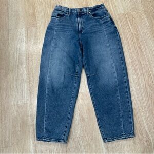 Classic Blue Denim Barrel Jeans by Silver Jeans